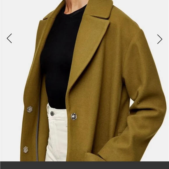 Topshop olive coat (women) - Picture 4 of 6